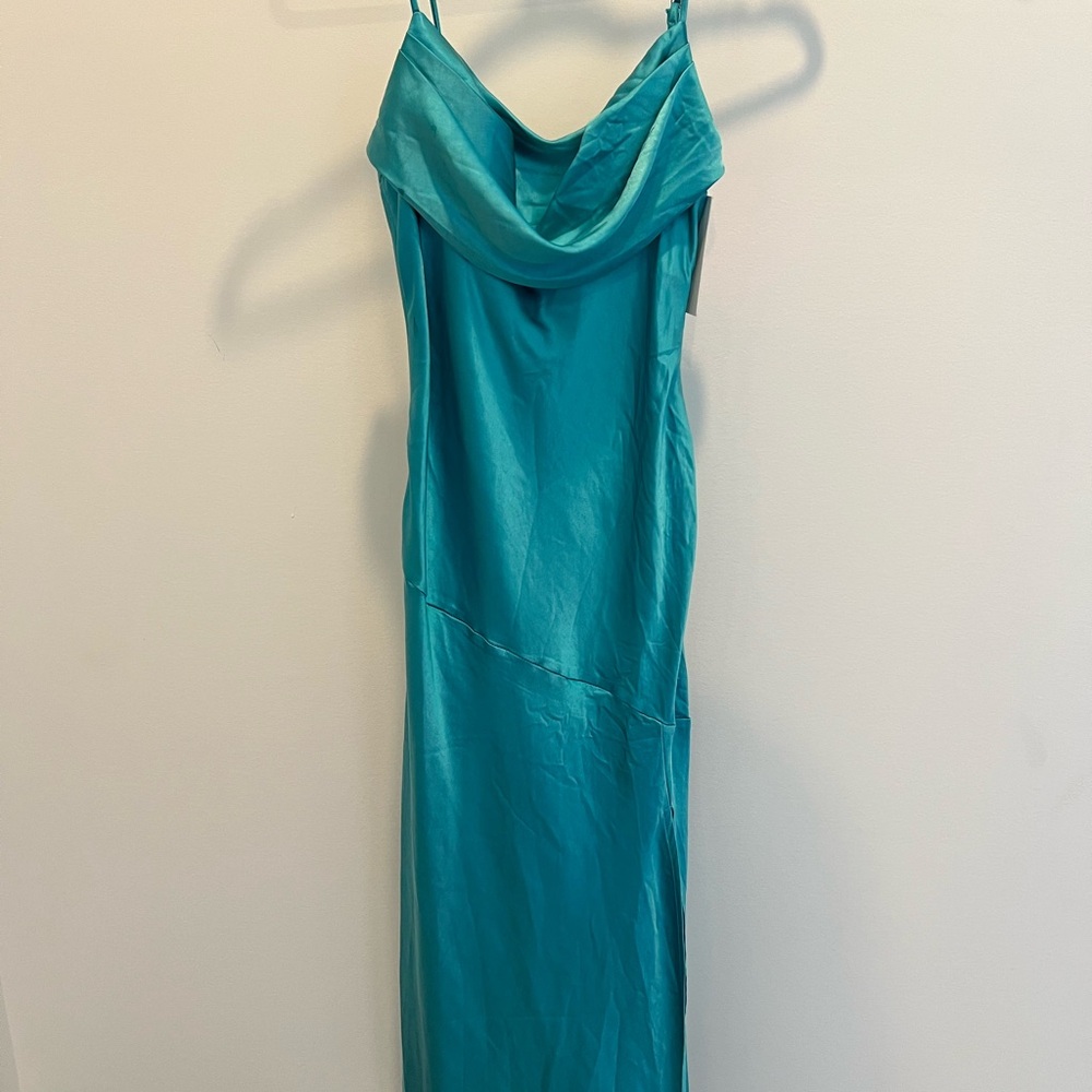 Hello Molly Teal midi Dress, NWT